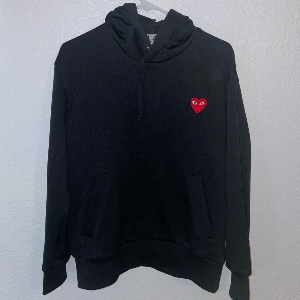 Black Comme Des Garcons hoodie. very lightly worn.